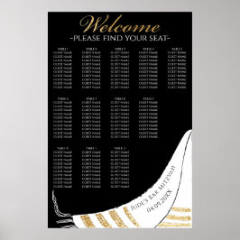 Póster BM Bar N Bat Mitzvah Gold Tallit