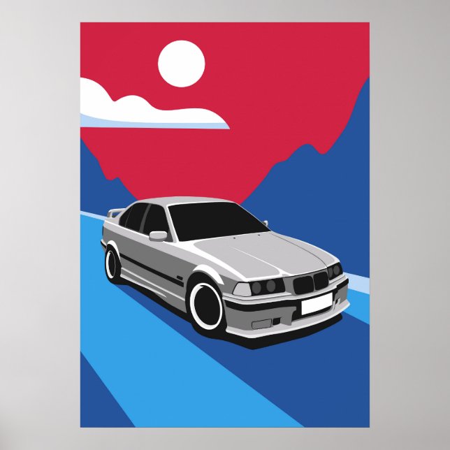PÓSTER BMW E36 (Frente)