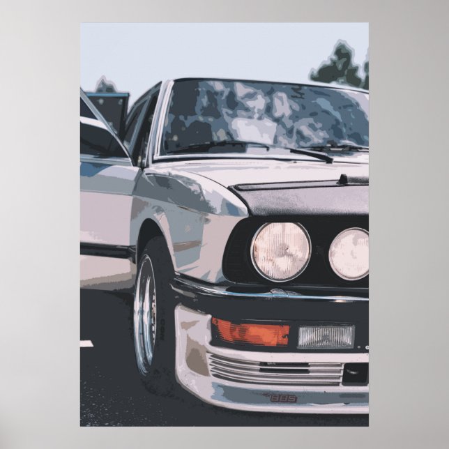 Póster BMW E36 Auto Poster Oldtimer (Frente)