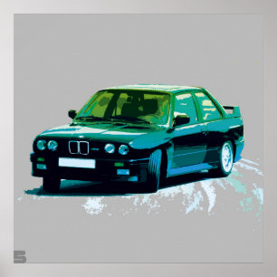 PÓSTER BMW M3 E30
