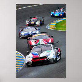 Póster BMW M8 GTE 24 horas de Le Mans 2018