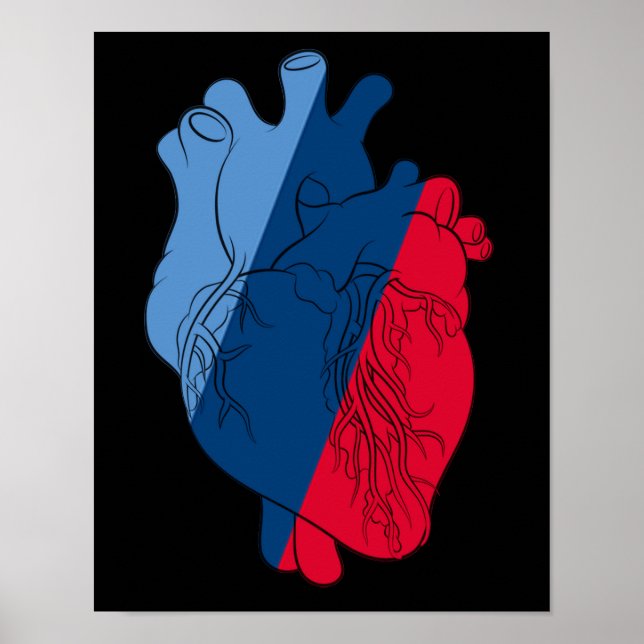 Póster BMW M Anatomía del corazón de potencia (Frente)