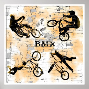 Póster BMX 18, derechos de autor Karen J Williams