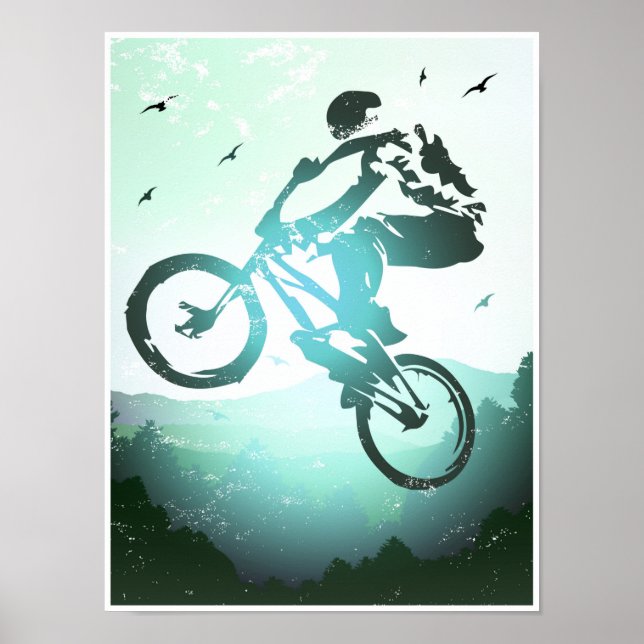 Poster Bmx - Bicicleta Bmx - Impresión Poster Bmx (Frente)