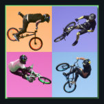 Póster BMX Extreme Pop Art 2, derechos reservados Karen J<br><div class="desc">Bicicletas BMX</div>