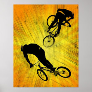 Póster BMX GRUNGE, Copyright Karen J Williams
