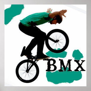 Póster BMX que se eleva, Copyright Karen J Williams