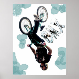 Póster BMX Splash, Copyright Karen J Williams