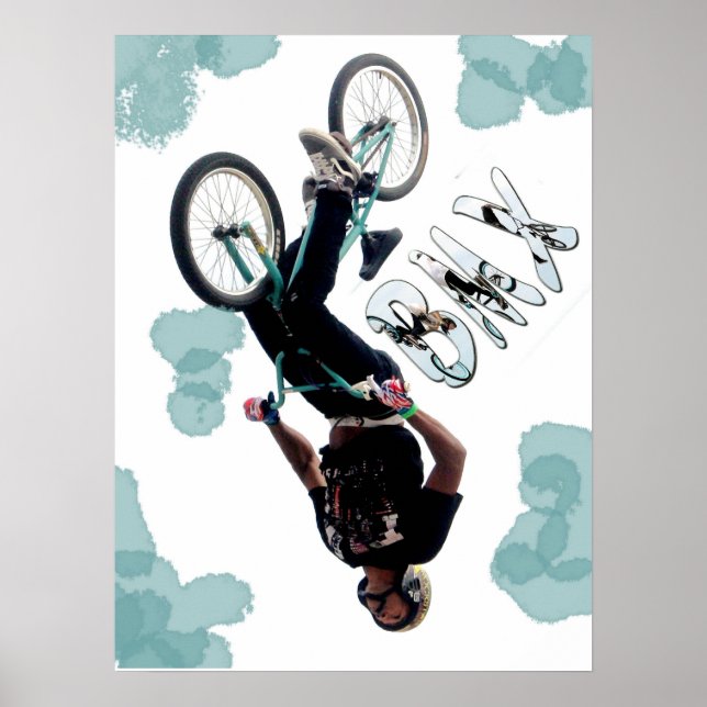Póster BMX Splash, Copyright Karen J Williams (Frente)