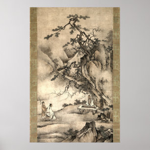 Póster Bo Ya toca el qin mientras Zhong Ziqi escucha