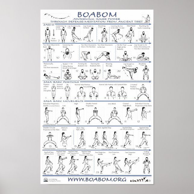 Póster Boabom: Defensa-Meditación desde el antiguo Tíbet (Frente)