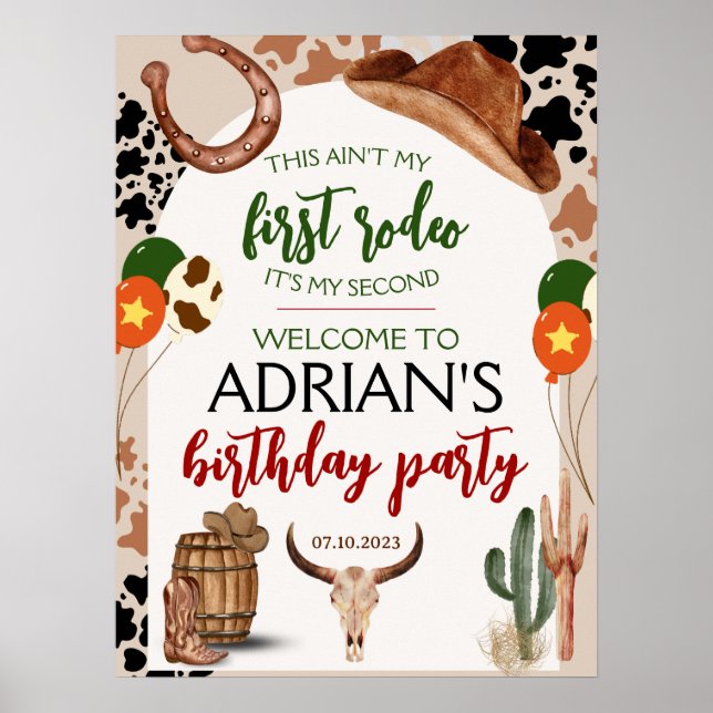 Póster Boar de espuma en la fiesta de cumpleaños del rode (Frente)