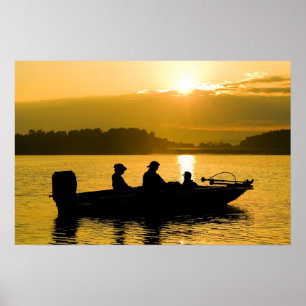 Póster Boat at Sunrise