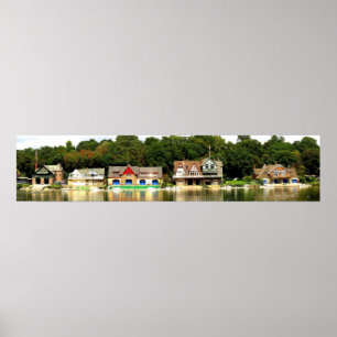 Póster Boathouse Row Panorama Poster
