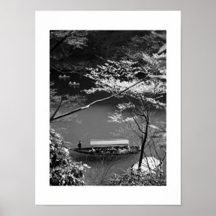 Póster Boating de primavera: Arashiyama, Kioto