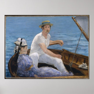 Póster Boating - Edouard Manet