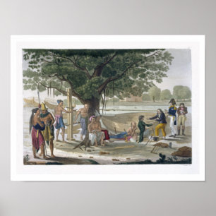 Póster Boatyard near Kupang, Timor, plate 9 from 'Le Cost