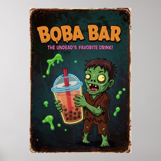 Póster Boba Bar – The Undead’s Favorite Drink! Poster (Frente)