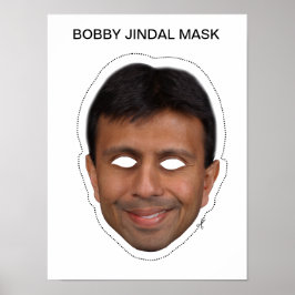 Póster Bobby Jindal Mask