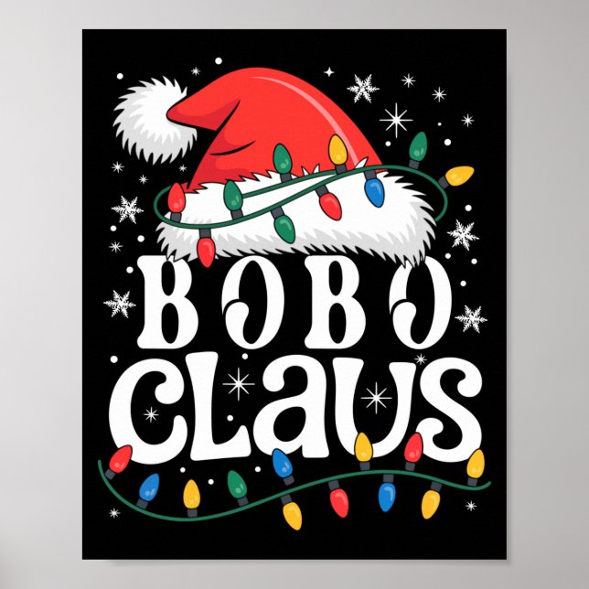 Póster Bobo Claus Funny Xmas Christmas Grandma Holiday St (Frente)