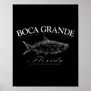 Póster Boca Grande Capital Mundial del Sábalo Gasparilla