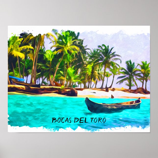Póster Bocas Tropicales del Toro Panamá (Frente)