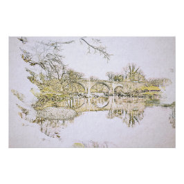 Póster Boceto del Puente del Diablo, Kirkby Lonsdale