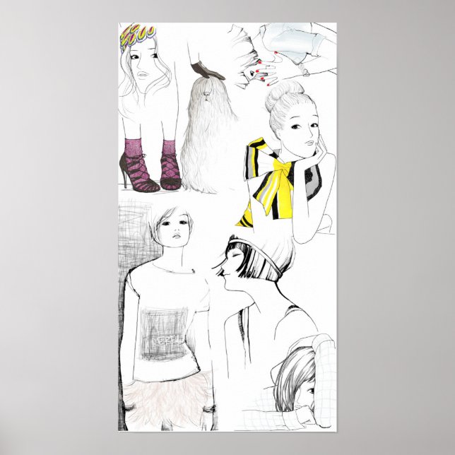 Póster bocetos de garance dore (Frente)