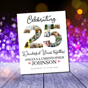 Póster Boda 25° Aniversario de la boda de Plata