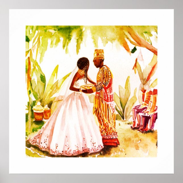 Póster Boda africano (Frente)
