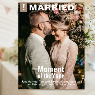 Póster Boda Añadir portada de la revista Fun Photo