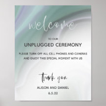 Boda Bienvenida Desenchufado Dusty Jade Agate Post