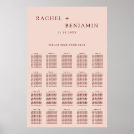 Póster Boda bohemio encuentra su elegante terracota