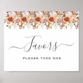 Póster Boda Boho Rústica de Otoño de Hojas de Otoño