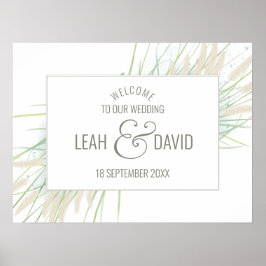 Póster Boda Botánico Costero