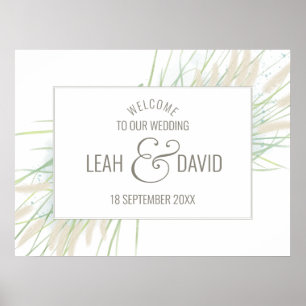 Póster Boda Botánico Costero