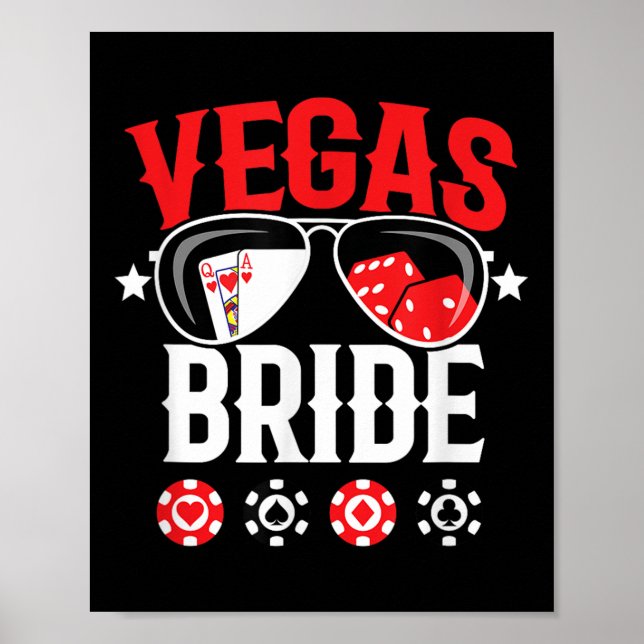 Póster Boda  Bride - Casado En Las Vegas - Bride Squ (Frente)