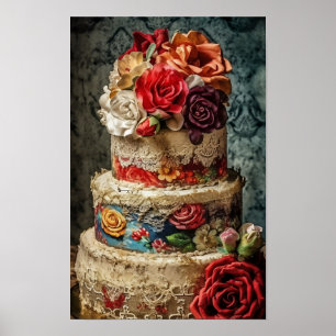 Póster Boda Cake