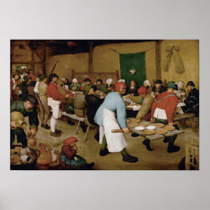 Póster Boda campesino de Pieter Bruegel, el anciano