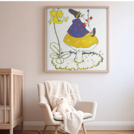 Póster Boda caprichosa de cuento de hadas vintage en el b