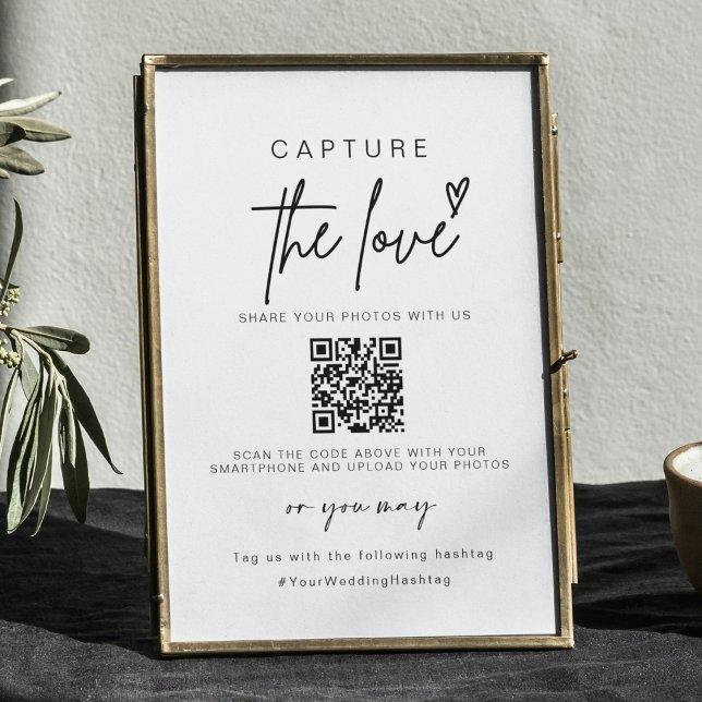 Póster Boda Captura El Amor | Foto compartida Código QR (Subido por el creador)