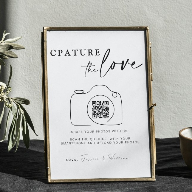Póster Boda Captura El Amor | Foto compartida Código QR (Subido por el creador)