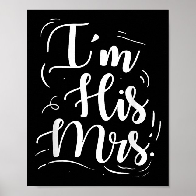 Póster Boda Compromiso Yo Su Señora Bride Gift Idea Gro (Frente)