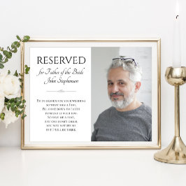 Póster Boda conmemorativo del padre de la novia en el cie