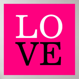 Póster Boda de amor de fondo de Rosa