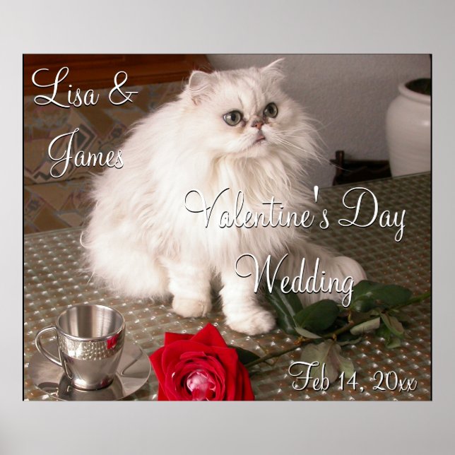 Póster Boda de amor Valentine (Frente)