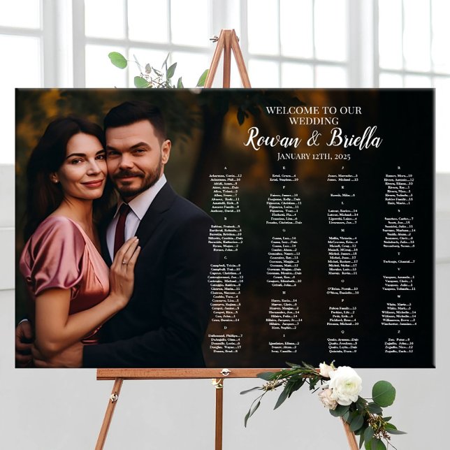 Póster Boda de asiento con foto encuentre su asiento (Subido por el creador)