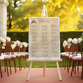 Póster Boda de Aves de Amor