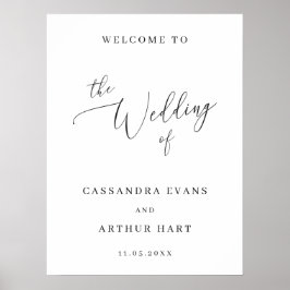 Póster Boda de bienvenida clásico elegante