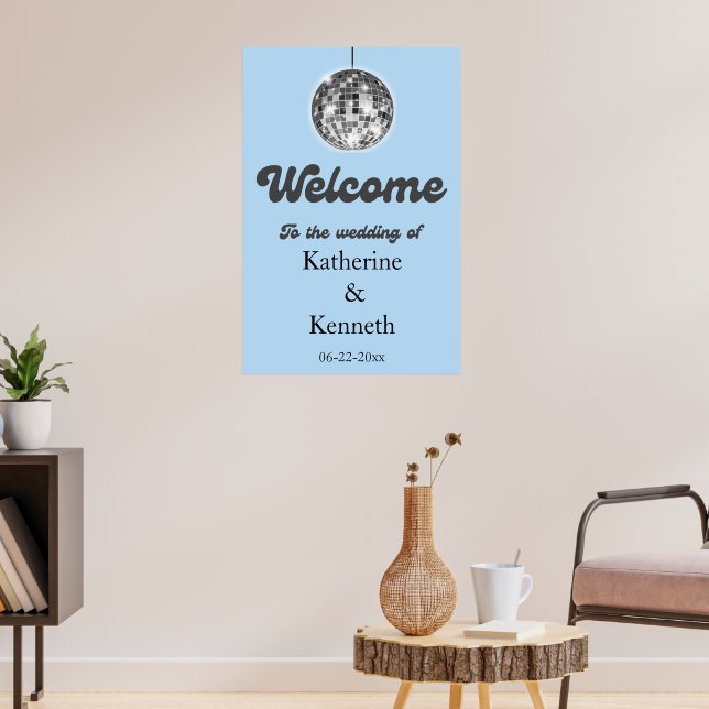 Póster Boda de bienvenida de Disco Balls (Salón 3)